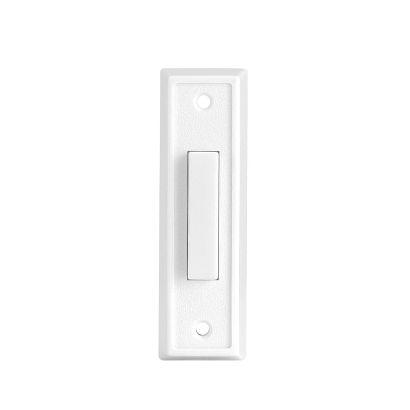 Globe Wired Lighted Push Doorbell Chime Button, White