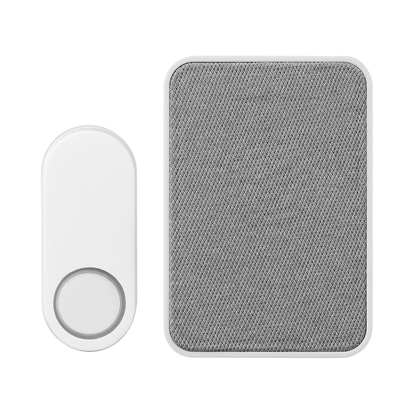 Globe Wireless Battery-Operated Lighted Doorbell Kit, White