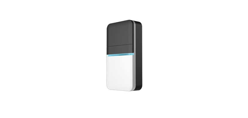Globe Wireless Kinetic Plug-In Lighted Door Chime Doorbell Kit, Black/White