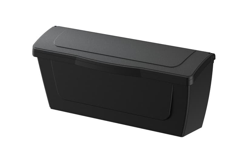 Prime Rust-Proof Wall Mount Durable Plastic Mailbox, Black