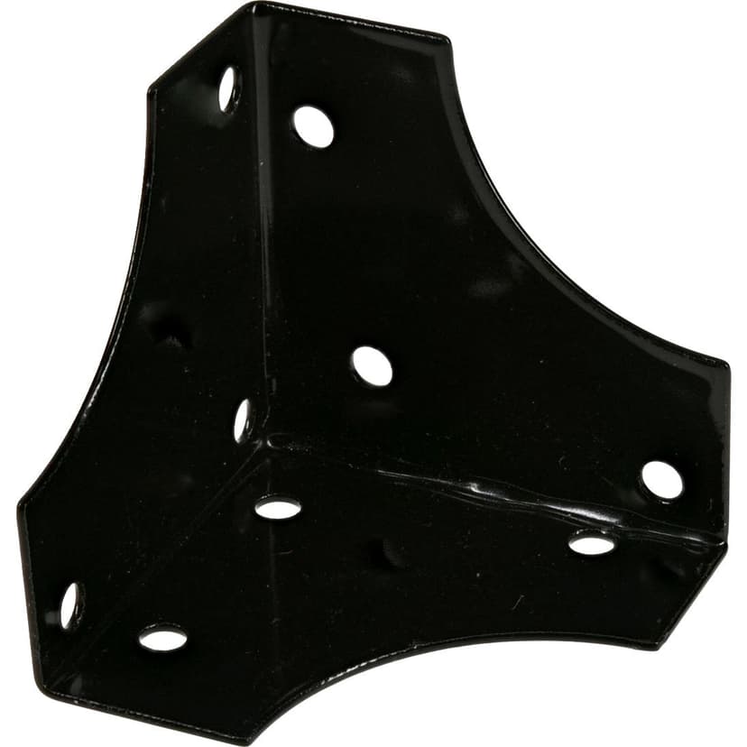 Hillman CD-Decorative Corner Brace, Black, 1-3/4-in