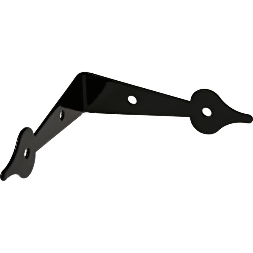Hillman CD Corner Brace, Black, 3-in