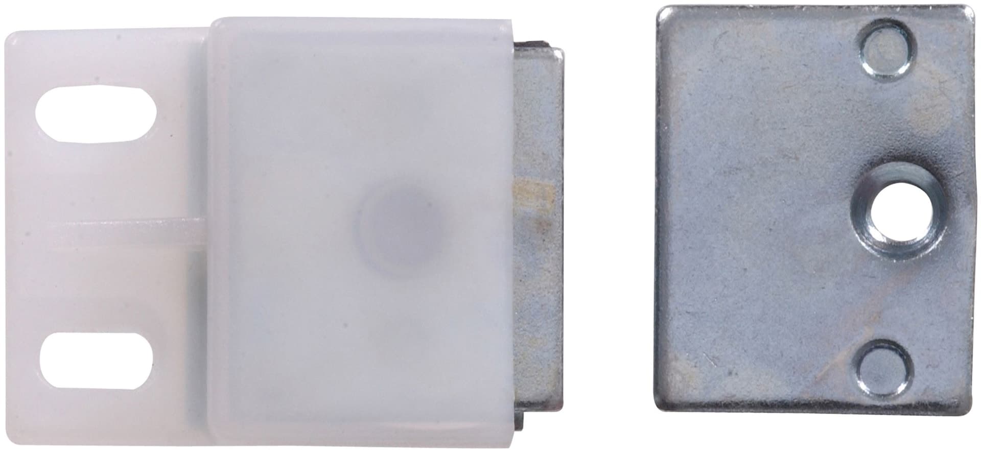 Hillman 852094 Steel Magnetic Cabinet/Cupboard Catch, Mounting Hardware Included, White, 1-pc