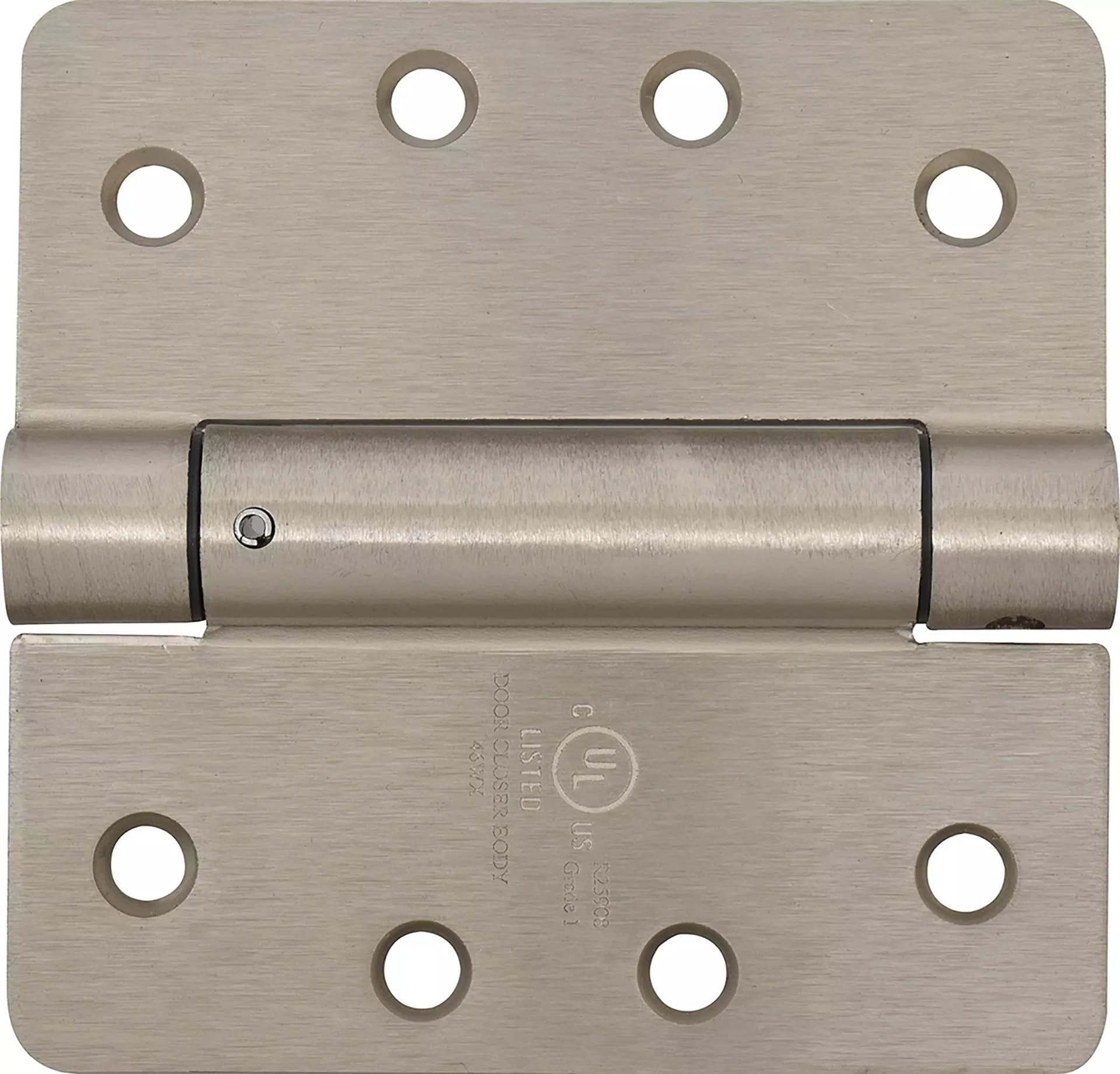 Hillman 1/4-in Round Spring Hinge, Mounting Hardware Included, Satin Nickel Finish, 3-1/2-in