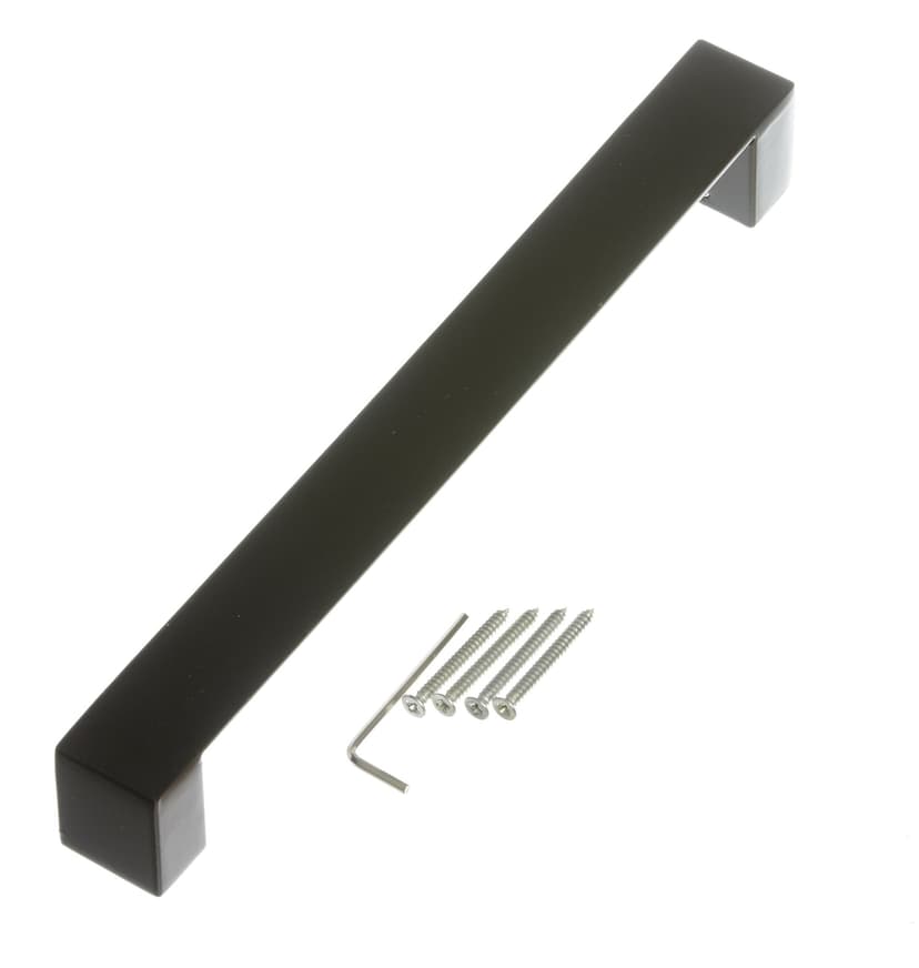 Hillman Modern Gate Pull Handle, Black, 11-in