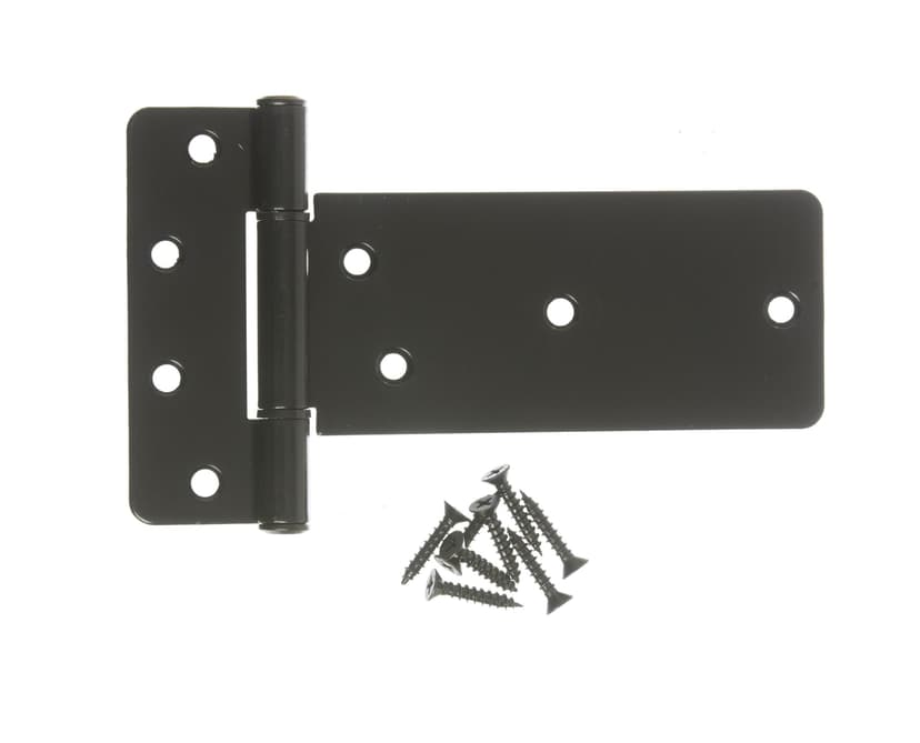 Hillman Modern Gate T-Hinge, For Doors/Gate/Sheds, Black, 6-in