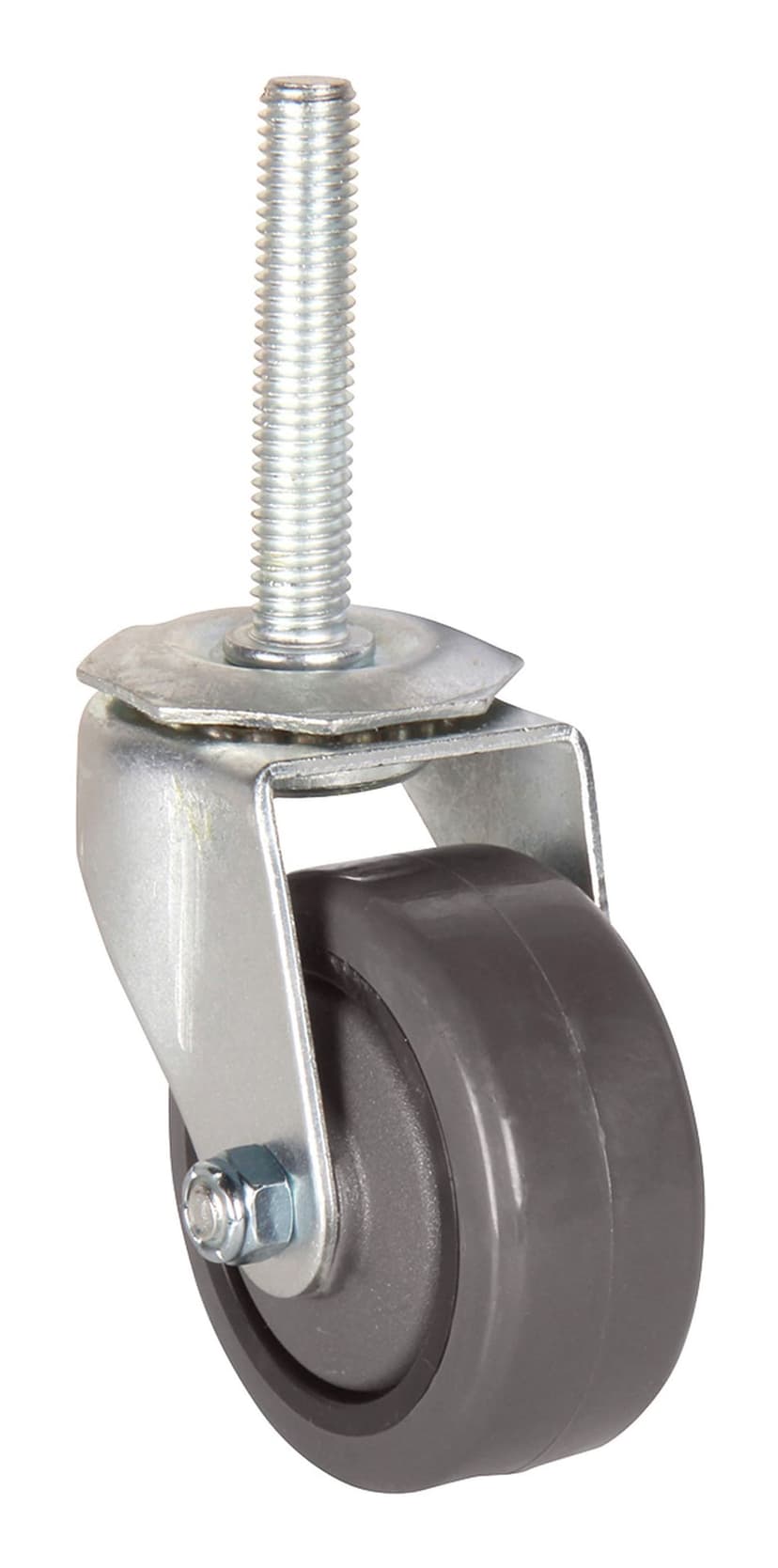 Shapherd Hardware Medium Duty Polyurethane Swivel Caster, Non-Marking, 225-lb Capacity, Grey, 3-in