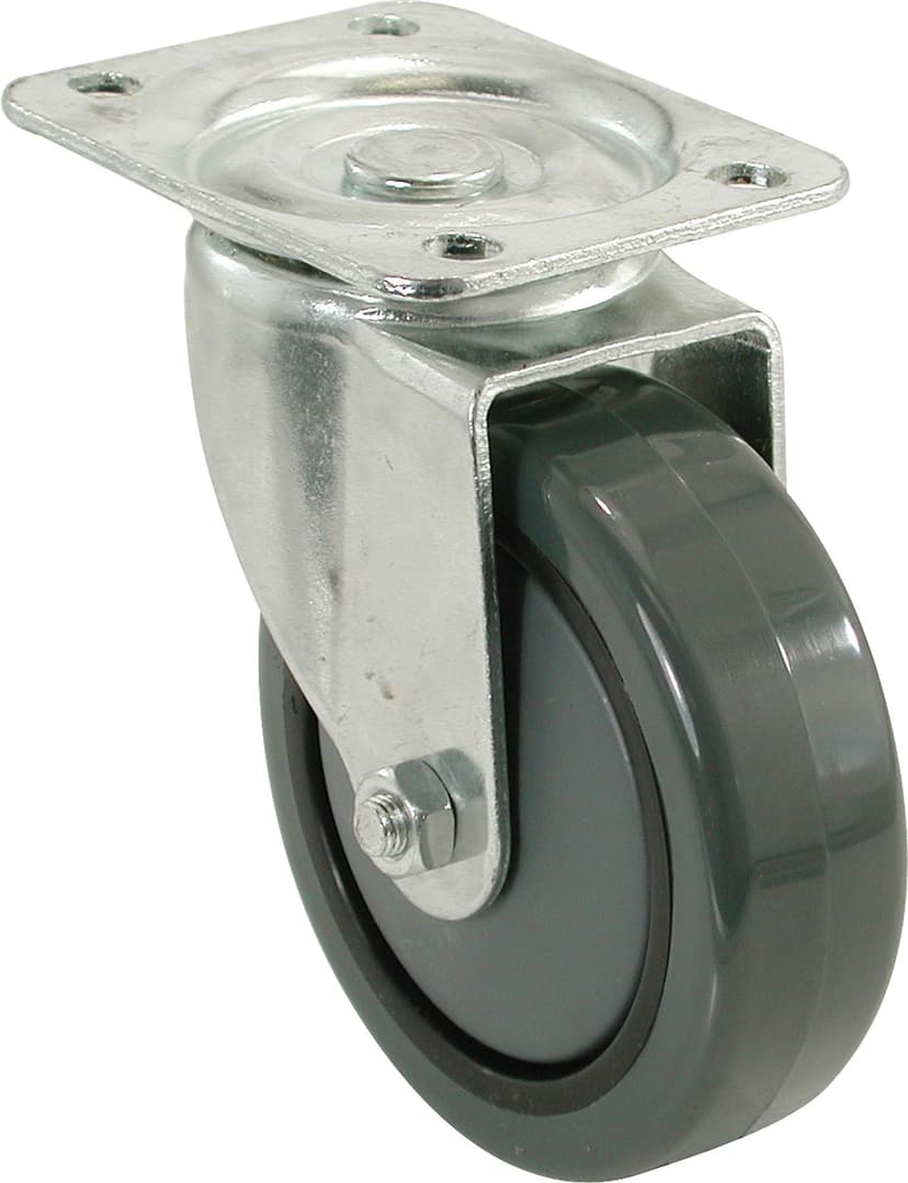 Shepherd Hardware Heavy Duty Polyurenthane Swivel Caster, 225-lb Capacity, Grey, 3-in
