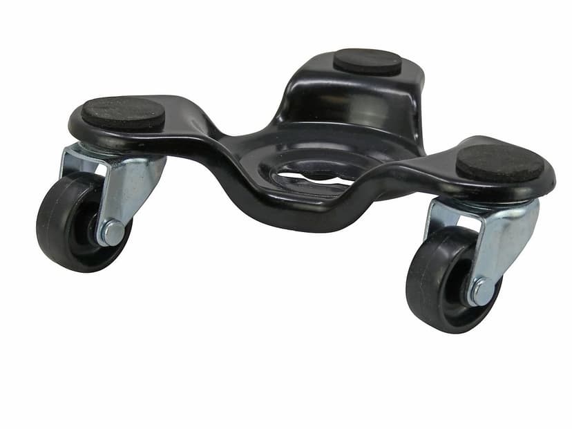 Shepherd Hardware Three-Wheel Swivel Dolly For Heavy Objects, 200-lb Capacity, Black, 6-in