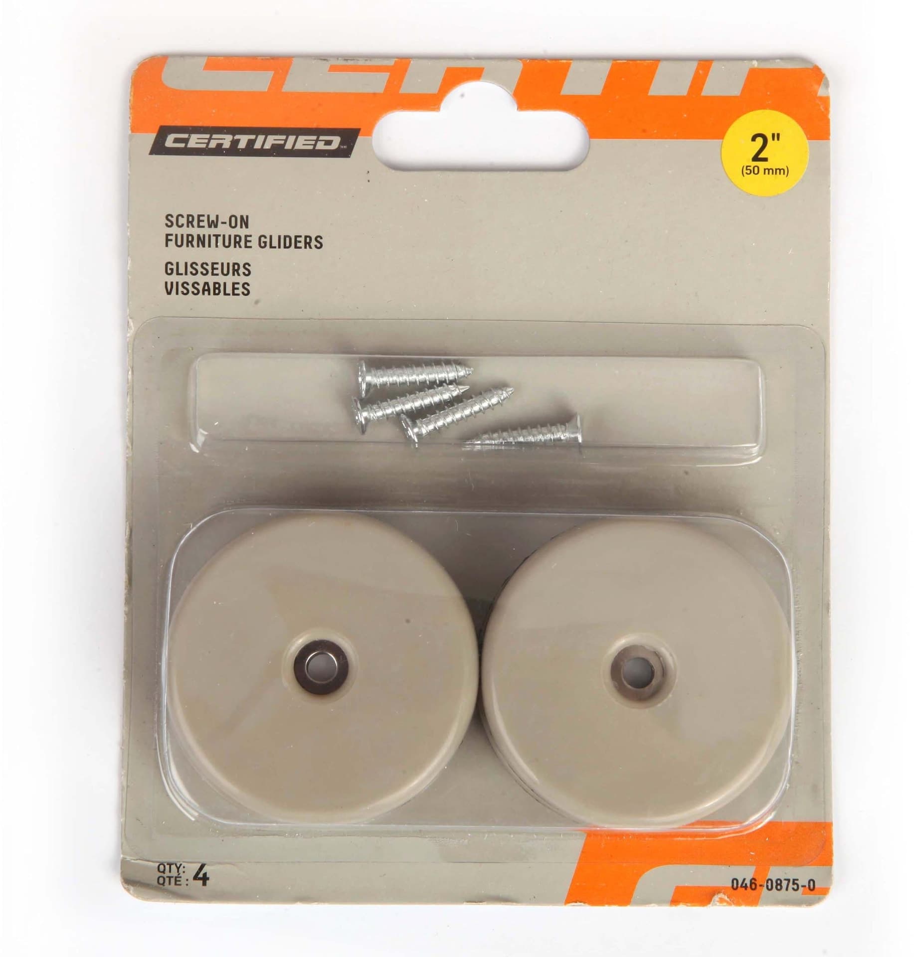 Screw-On Furniture Gliders, 2-in