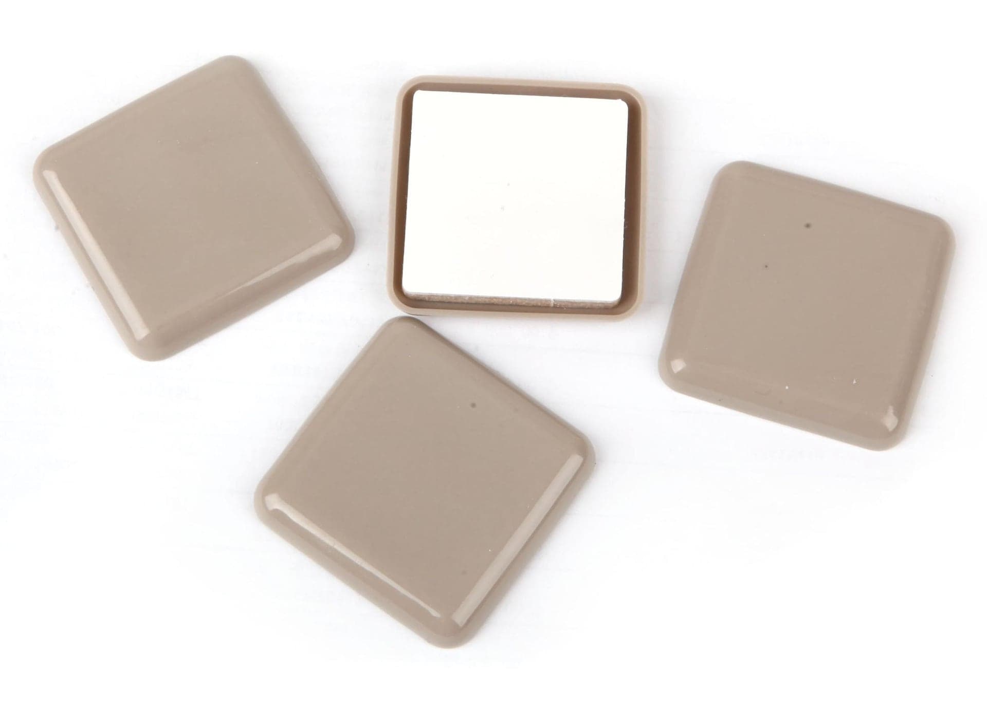 Certified Low Friction Glider Pads, For Ceramic/Carpet, 2-in, Taupe