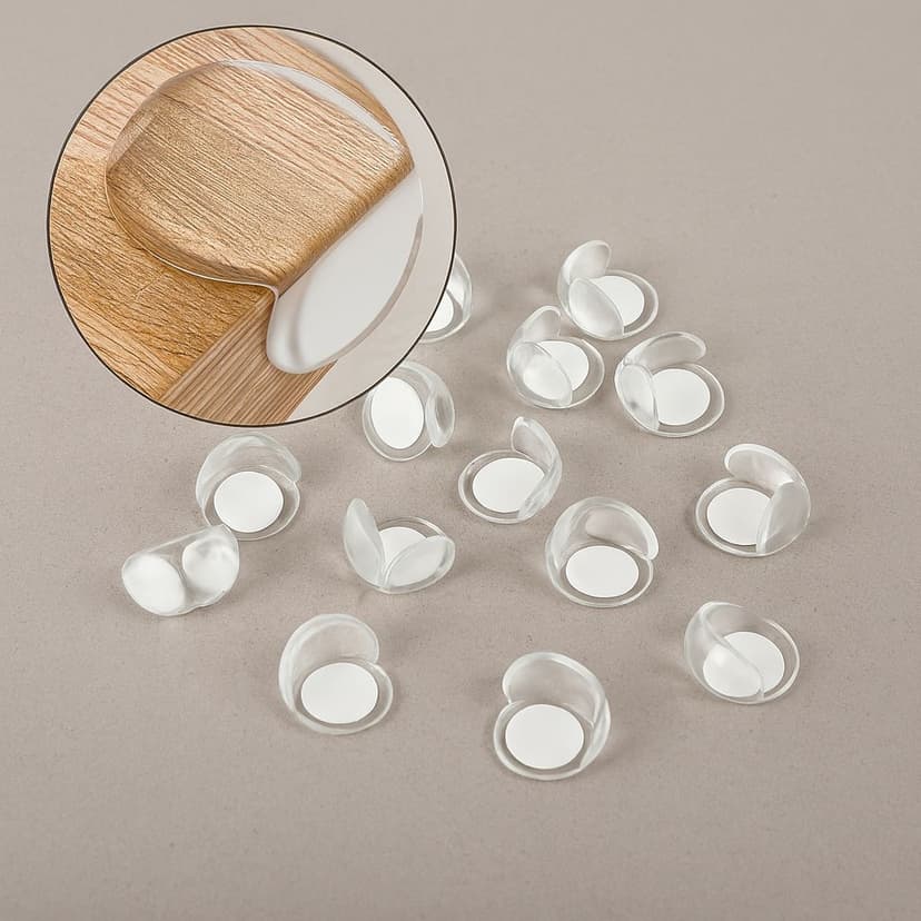 Certified Corner Furniture Protection, Clear, 12-pk