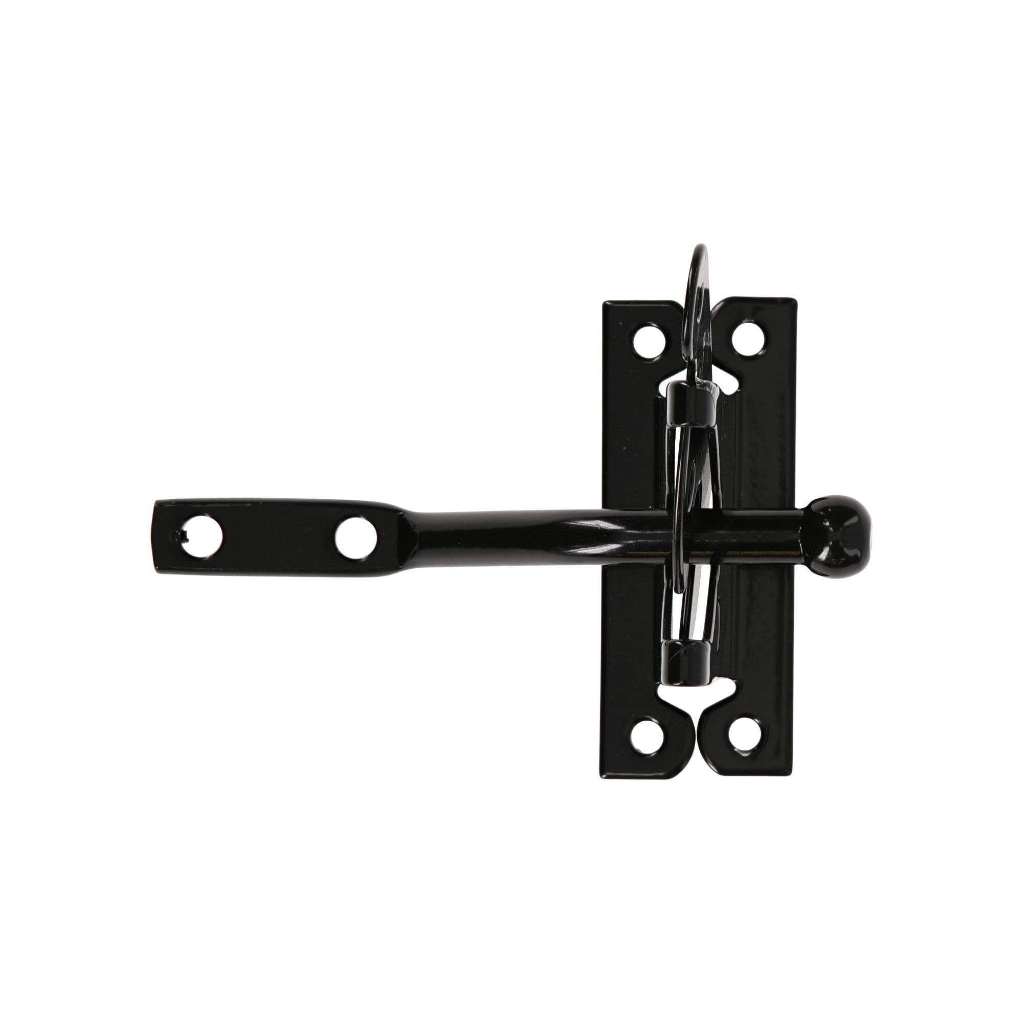 Hillman Automatic Gate Latch, For Out Swing Gates, Black, 2 x 4-in