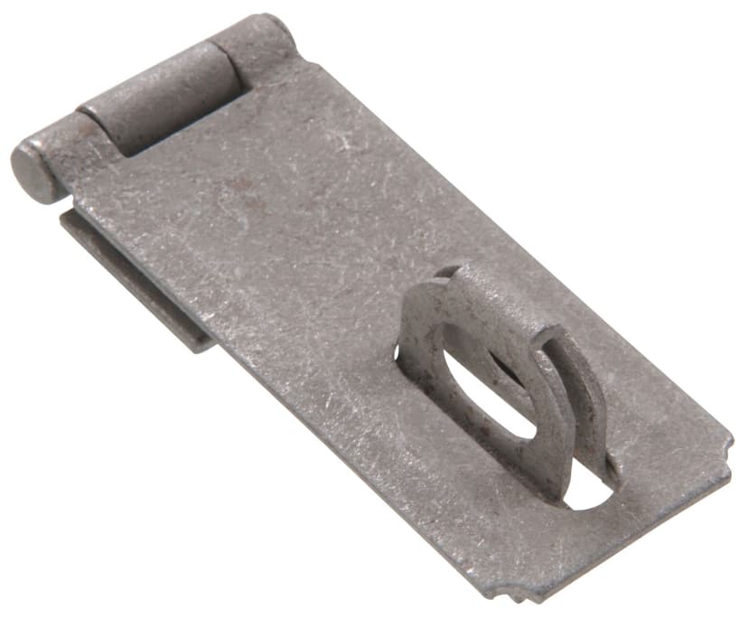 Hillman Fixed Staple Safety Hasp, Galvanized, 3-1/2-in