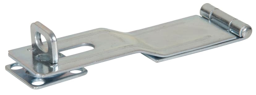 Hillman Swivel Staple Safety Hasp, Latching Without Padlock, Zinc-Plated, 6-in
