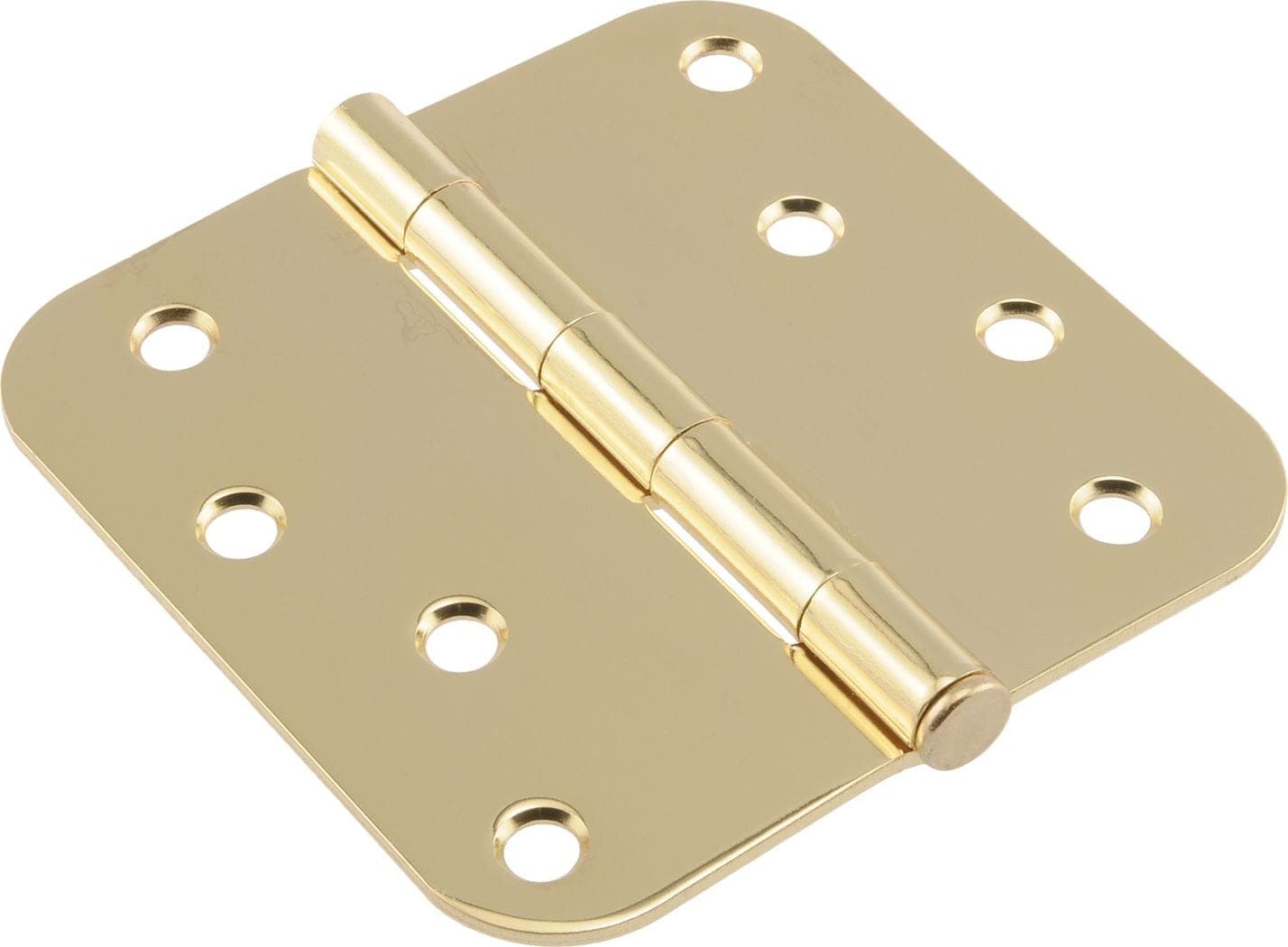 Hillman Residential Round Door Hinge, Brass Plated, 3-in, 5/8-in