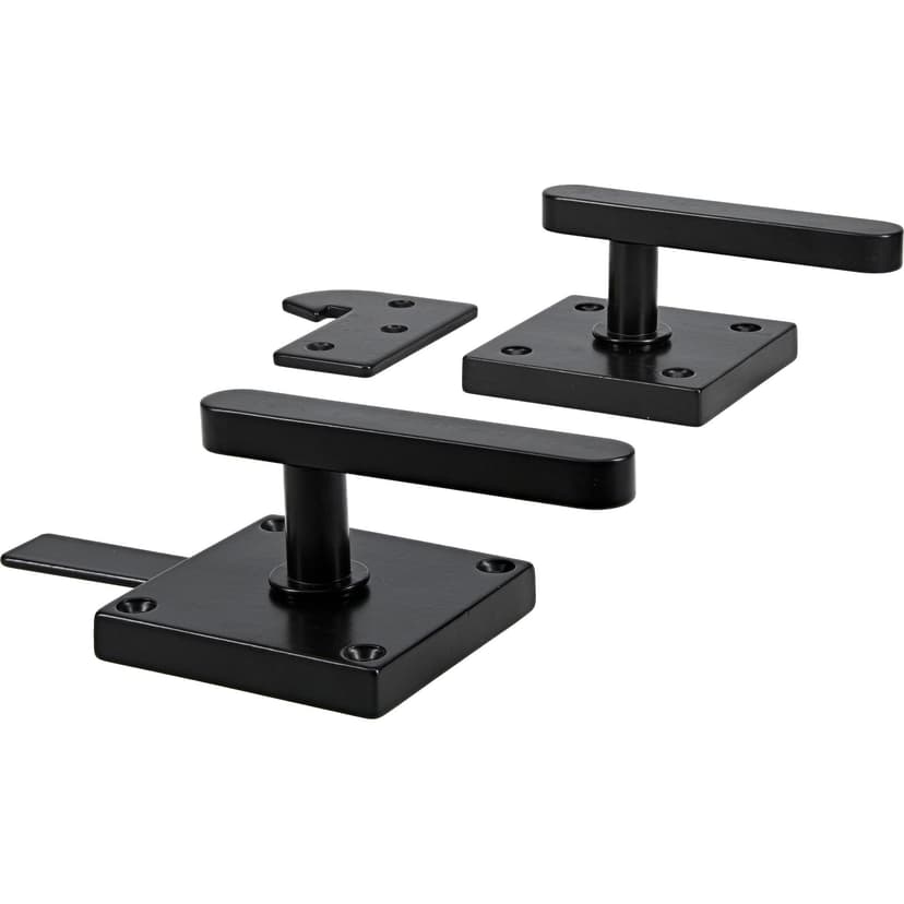 Hillman Contemporary Gate Latch with Lever Handle, Black