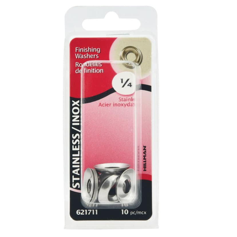Hillman Nickel-Plated Finish Washer, 1/4-in