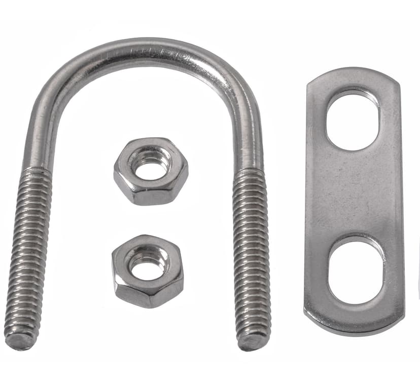Hillman U Bolt With Nuts, Stainless Steel, 1-1/8 x 2-1/2-in