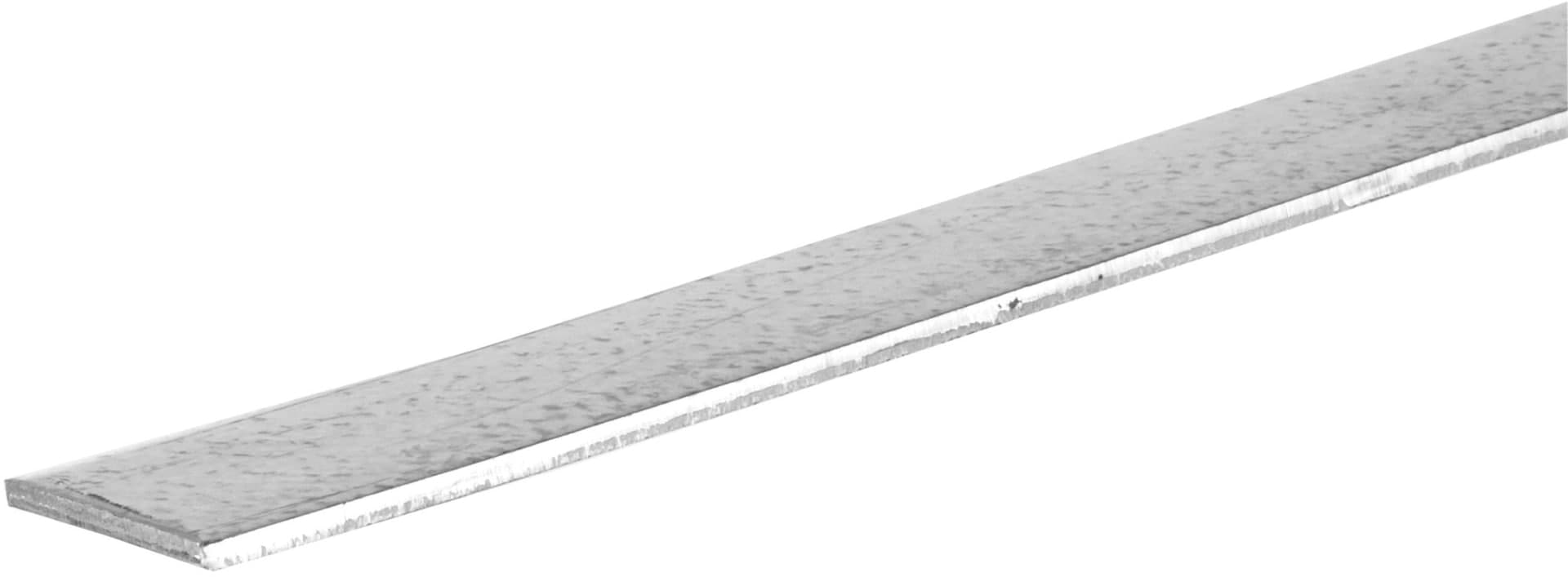 Steelworks Plated Steel Flat Bar, For Commercial/Industrial Use, 12 Gauge, Zinc-Plated, 3/4 x 3-in