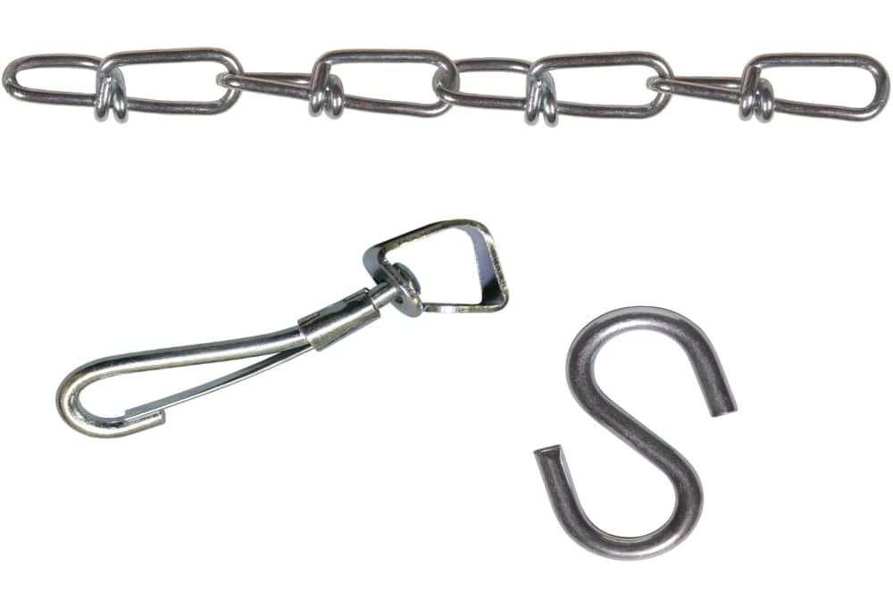 Ben-Mor Double Loop Chain, Multi-Purpose, Carbon Steel and Zinc-Plated, #3, 20-ft