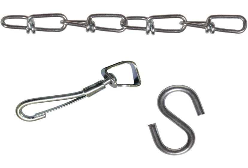 Ben-Mor Double Loop Chain, Multi-Purpose, Carbon Steel and Zinc-Plated, #3, 20-ft