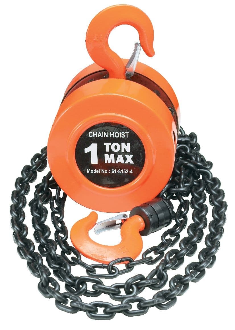 Certified Manual Chain Hoist, 1-Ton