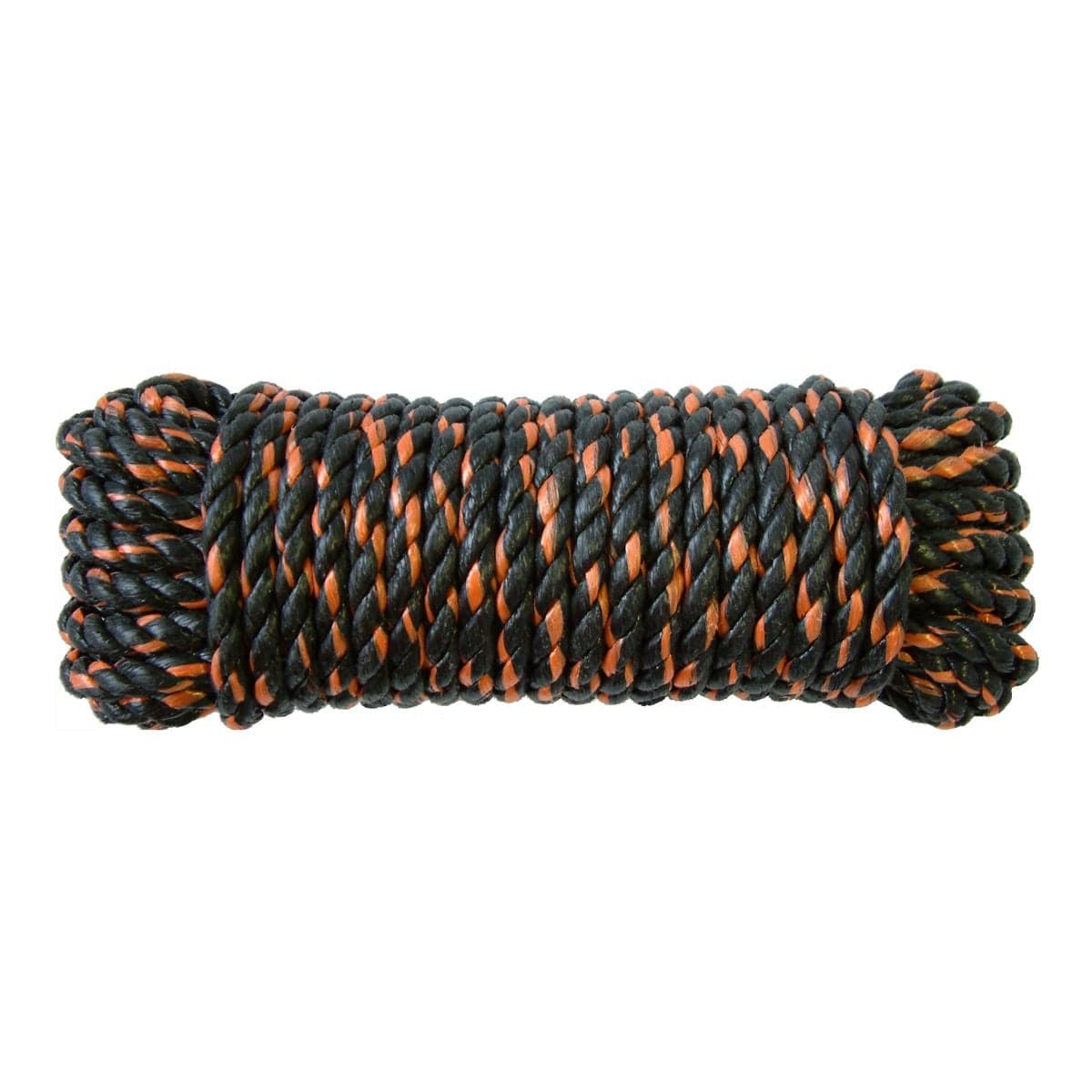 Ben-Mor Polypropylene Rope, For Multi-Purpose, 244-lb Capacity, 3/8-in x 50-ft, Black/Orange