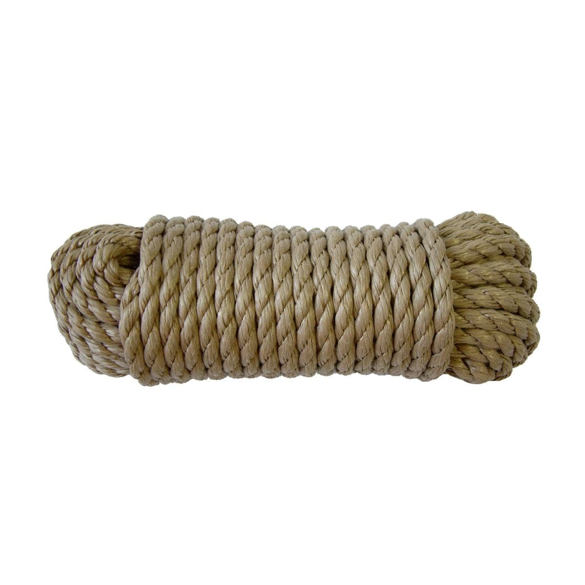 Ben-Mor Polypropylene Rope, Classic Manila Look, Waterproof, 244-lb Capacity, 3/8-in x 50-ft