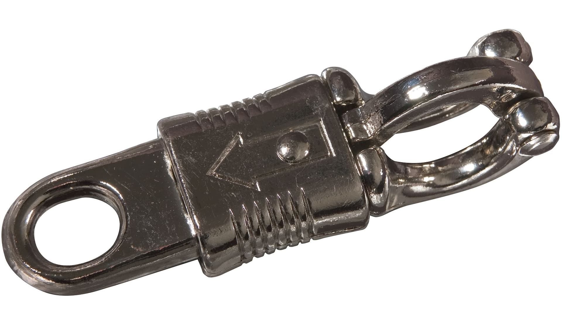 Ben-Mor Fixed Eye Panic Snap, 53-lb Load Capacity, Zinc-Plated, 1/3-in