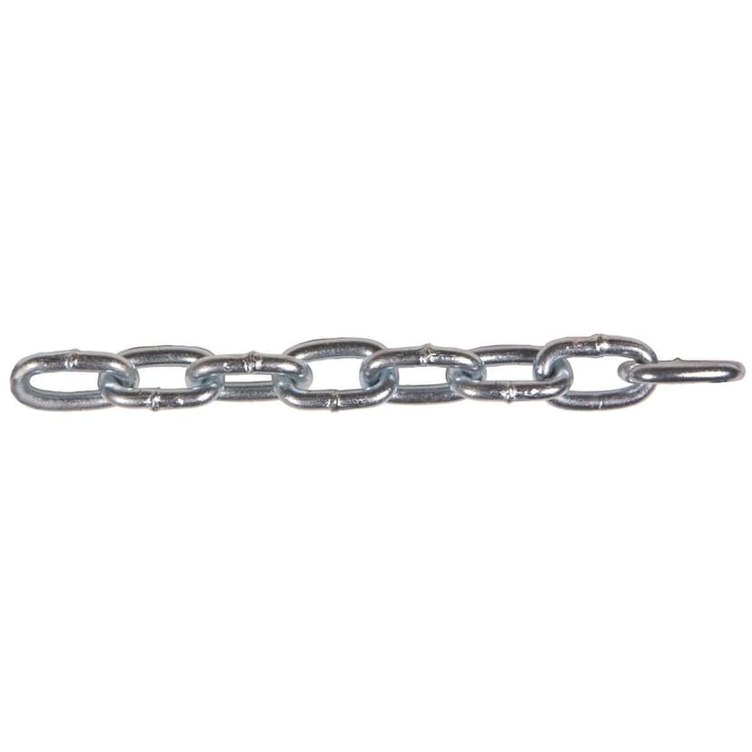 Ben-Mor #2 Machine Chain, Straight Link, Zinc-Plated, 12-ft