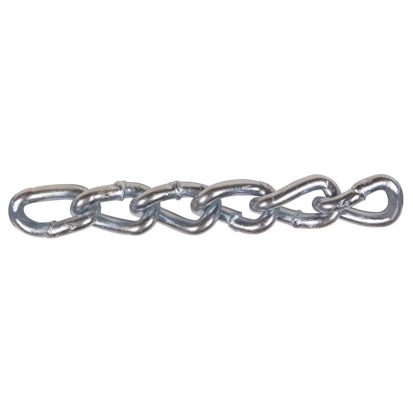 Ben-Mor #4 Machine Chain, Twist Link, Zinc-Plated, 12-ft