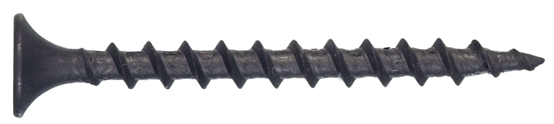Hillman Coarse Thread Drywall Screw, Horizontal Indentations, 6-in x 1-1/4-in, Black-Phosphate Finish, 100-pc