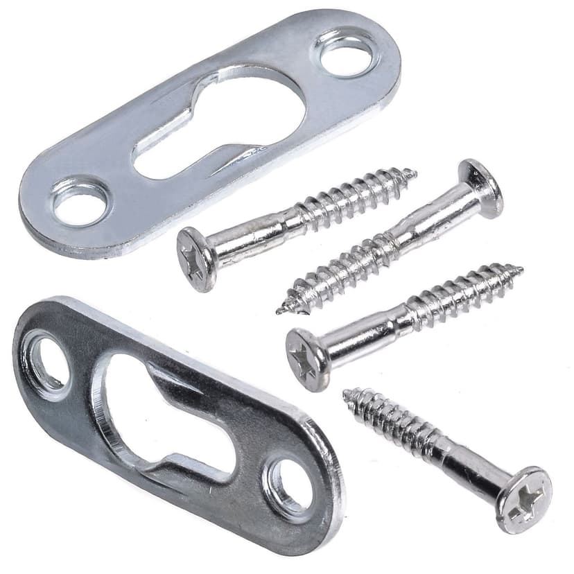 OOK Keyhole Hanger, For Picture and Painting Frames, Durable Steel, 2-pk