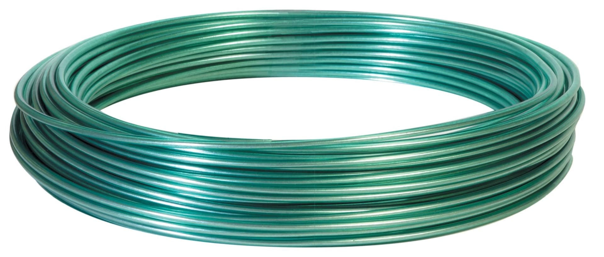 Hillman Clothesline Wire, All Weather Resistant, 100-ft, Green