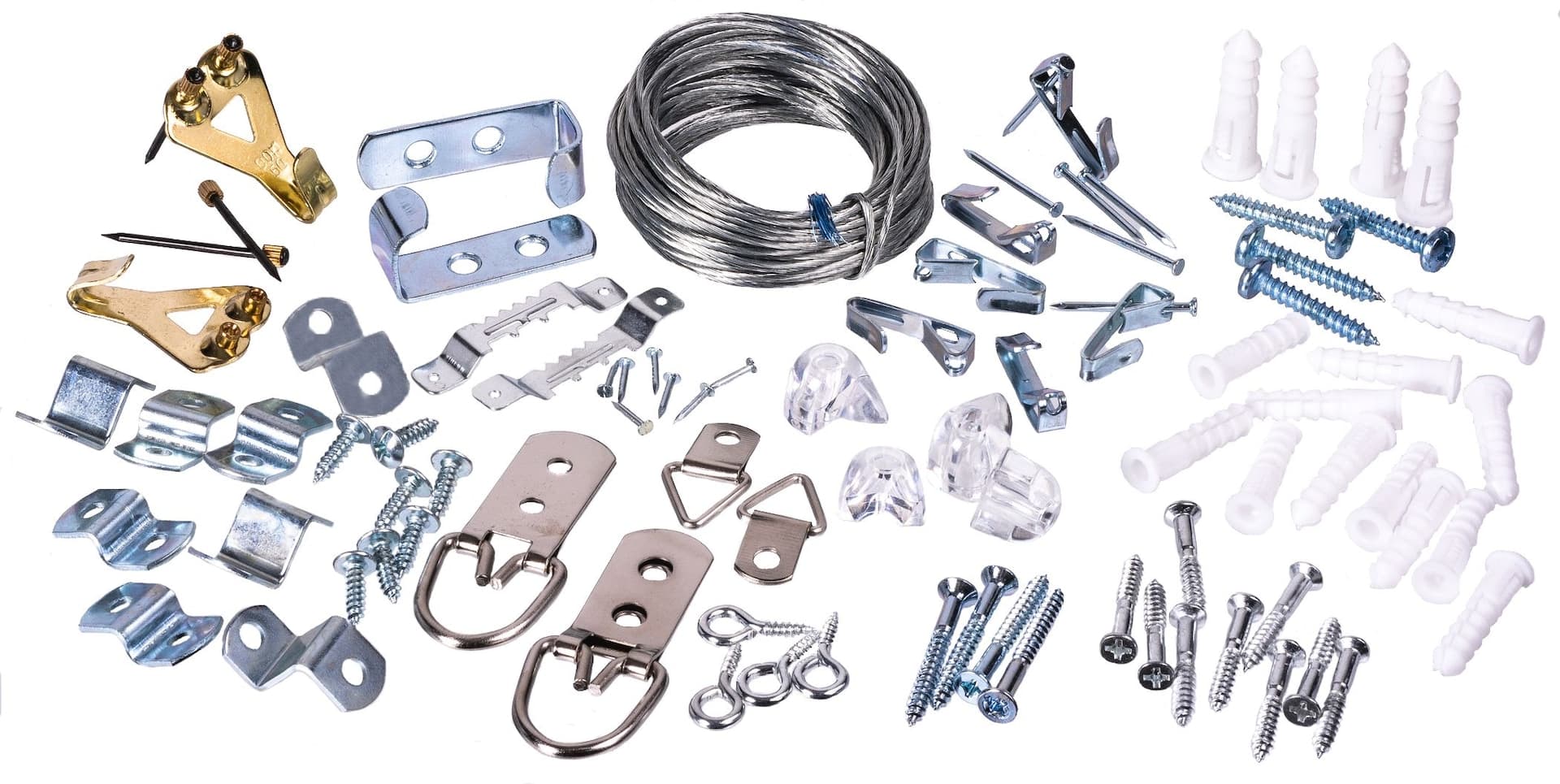 OOK Professional Mirror Hanging Assorted Kit, 50-lb Capacity, 77-pc