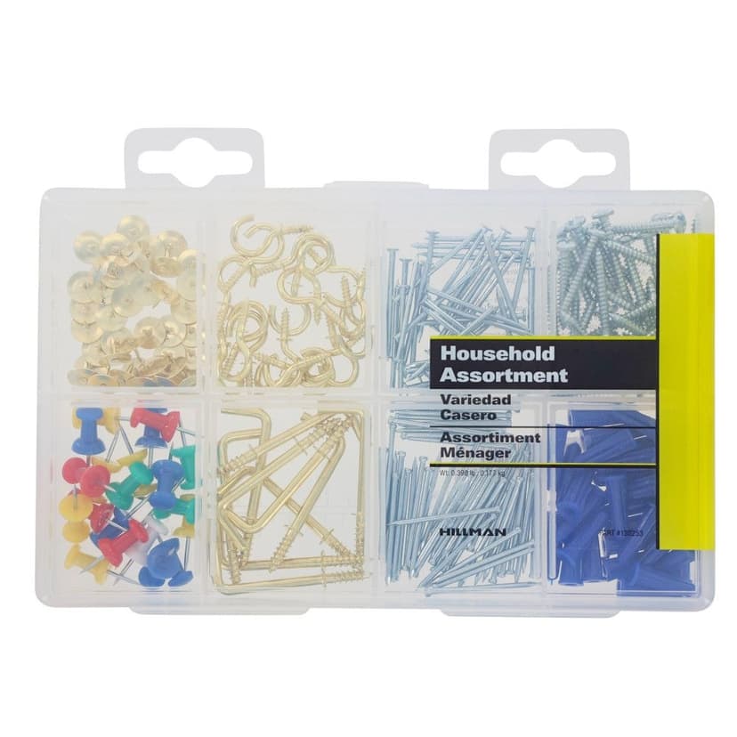 Hillman Medium Household Kit, Assortment of Fasteners