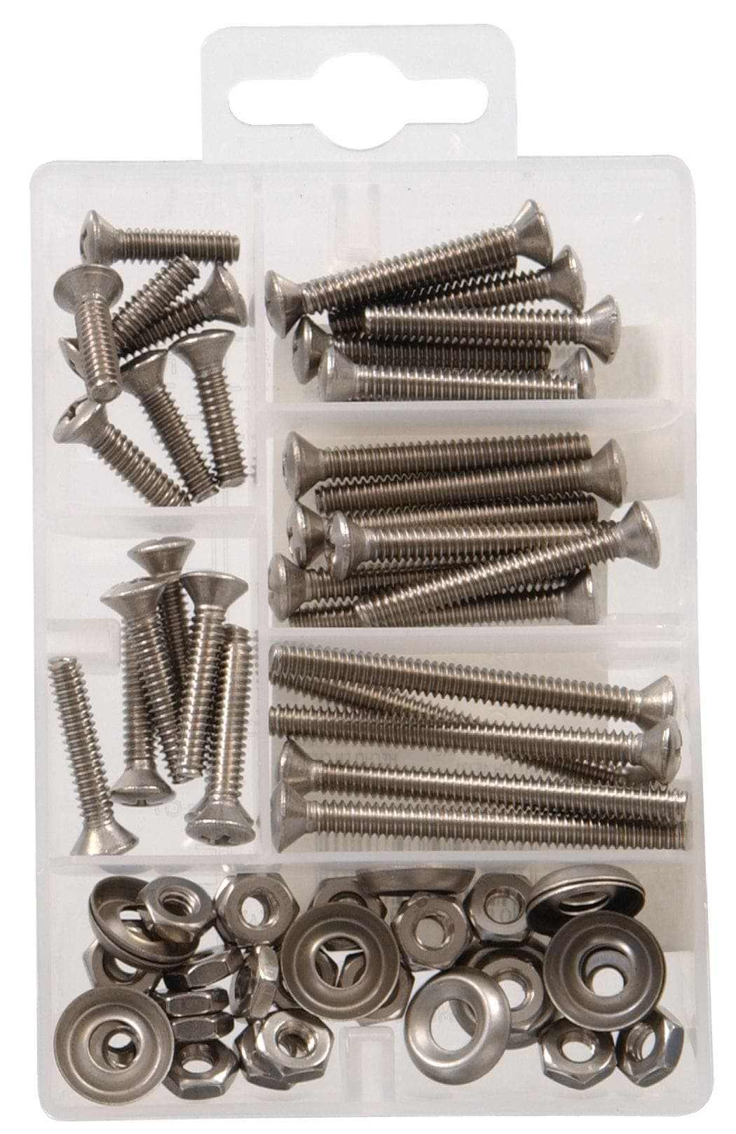 Hillman Stainless Steel Oval Head Phillips Machine Screw Kit, Assorted Screws, Small