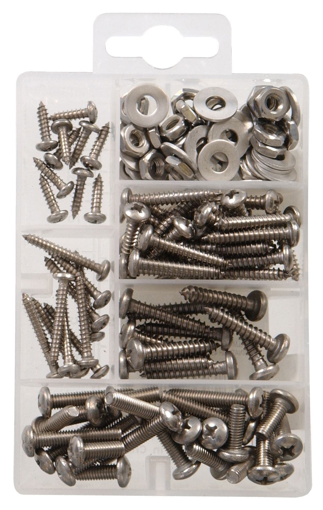 Hillman Stainless Steel Home Kit, Assortment of Screws, Nuts and Washers, Small