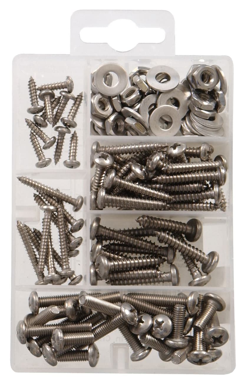 Hillman Stainless Steel Home Kit, Assortment of Screws, Nuts and Washers, Small