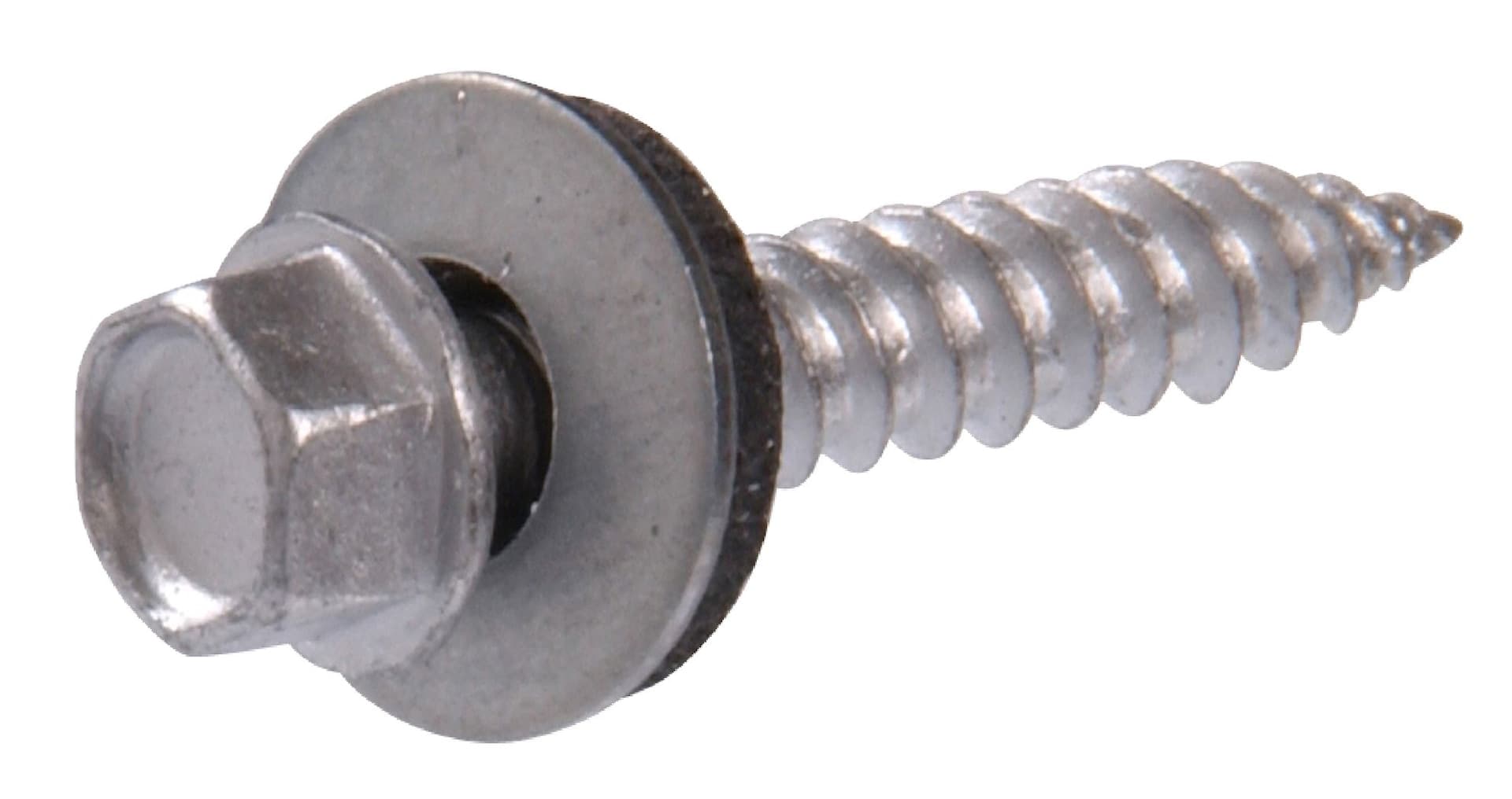 Hillman Hex Washer Head Self-Piercing Sheeter with Neoprene Washers, Trugrip #10 X 1.5", 30-pk