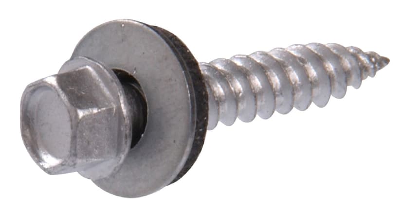 Hillman Hex Washer Head Self-Piercing Sheeter with Neoprene Washers, Trugrip #10 X 1.5", 30-pk