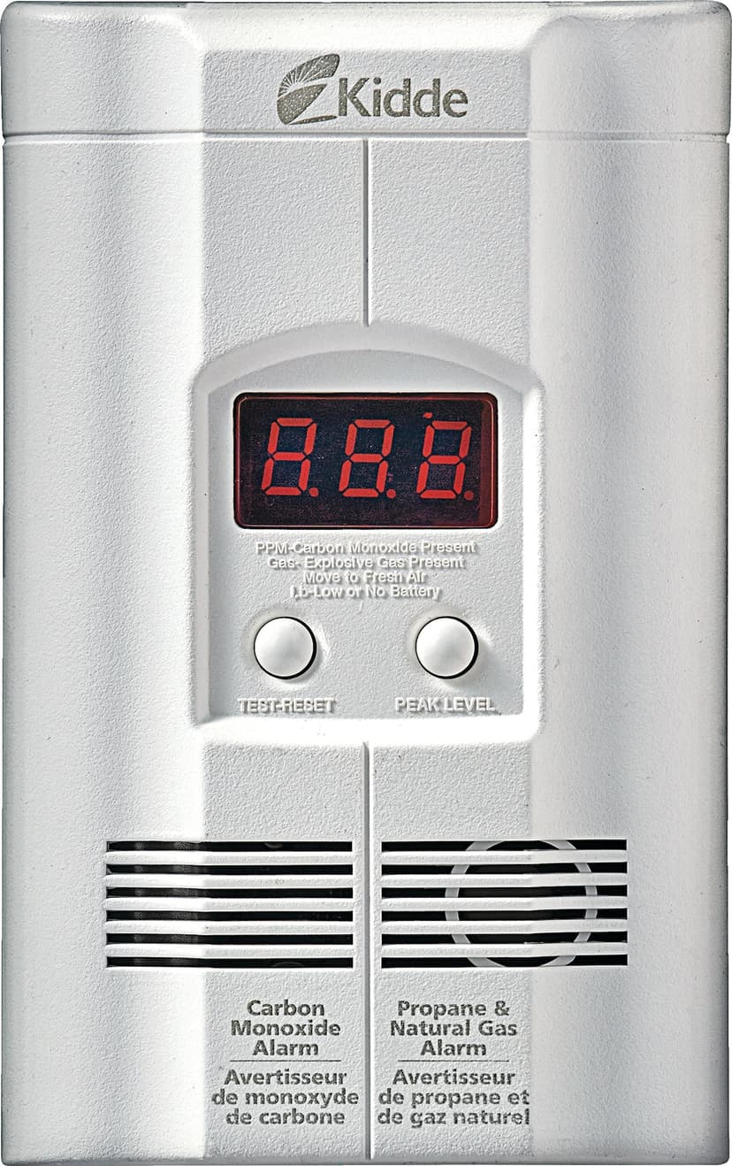 Kidde Plug-In Carbon Monoxide, Propane, Natural Gas Alarm with Digital Display