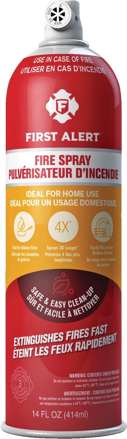 First Alert Fire Extinguisher Spray, Biodegradable, 414-mL