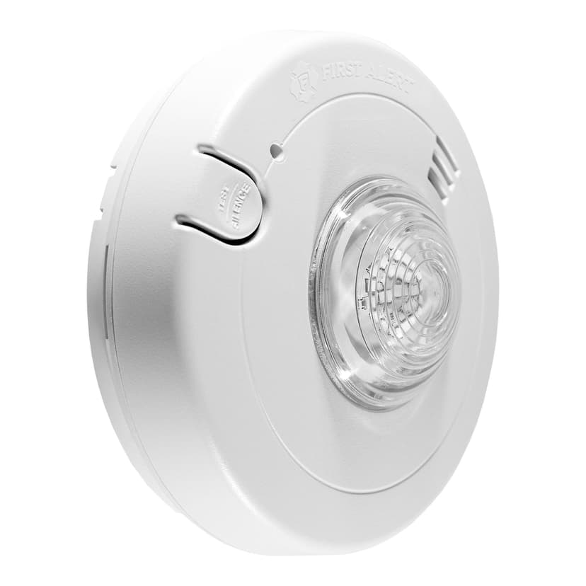 First Alert Hardwired Smoke Alarm With LED Strobe Light and 10-Year Sealed Battery