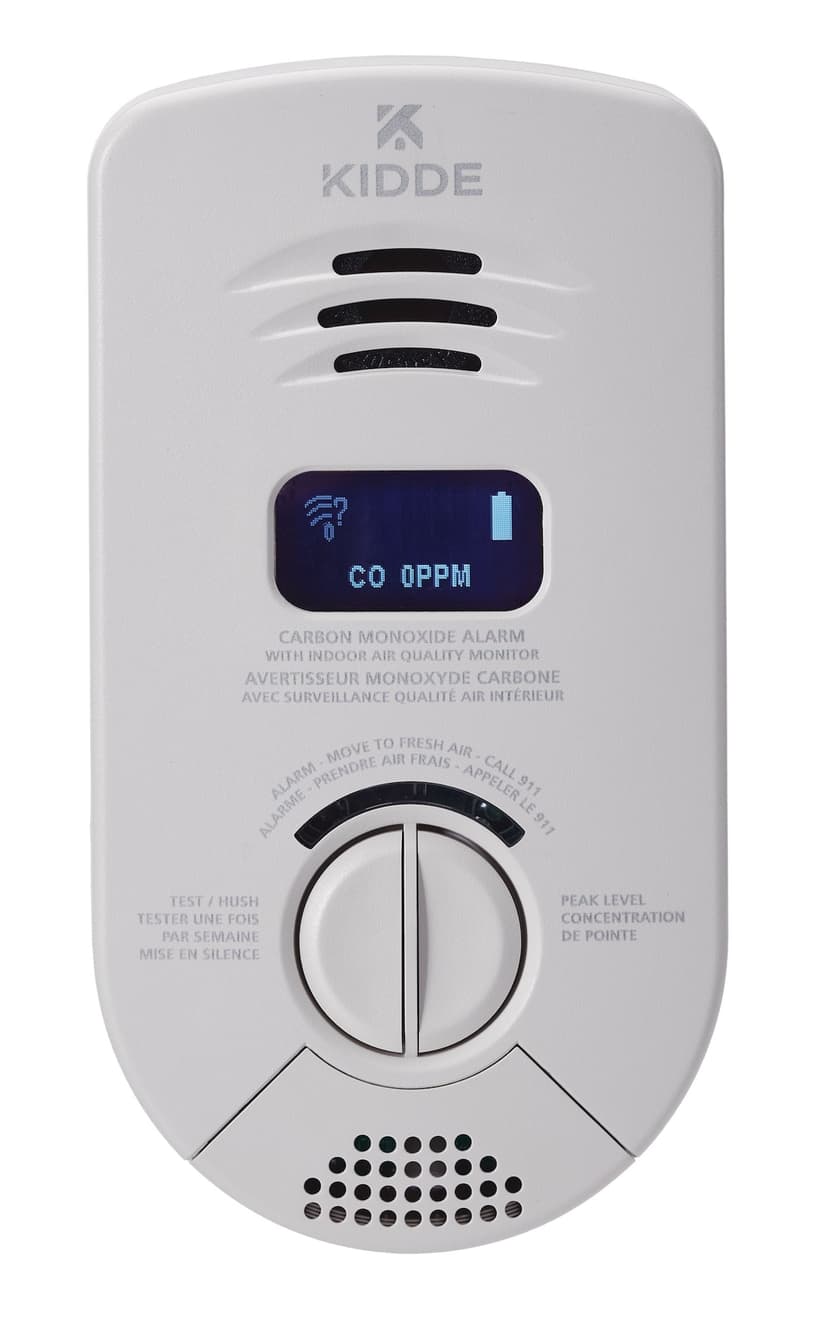 Kidde Smart Carbon Monoxide Plug-In Alarm with Indoor Air Quality Monitor