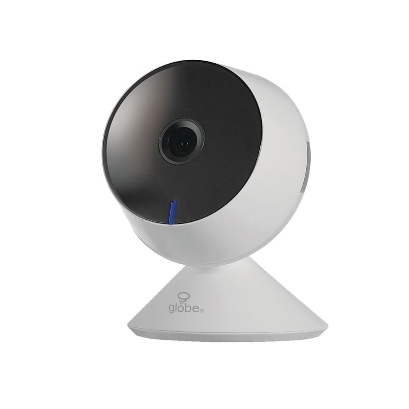 Globe 1080p Indoor Smart Wi-Fi Security Camera With Motion Detection, White