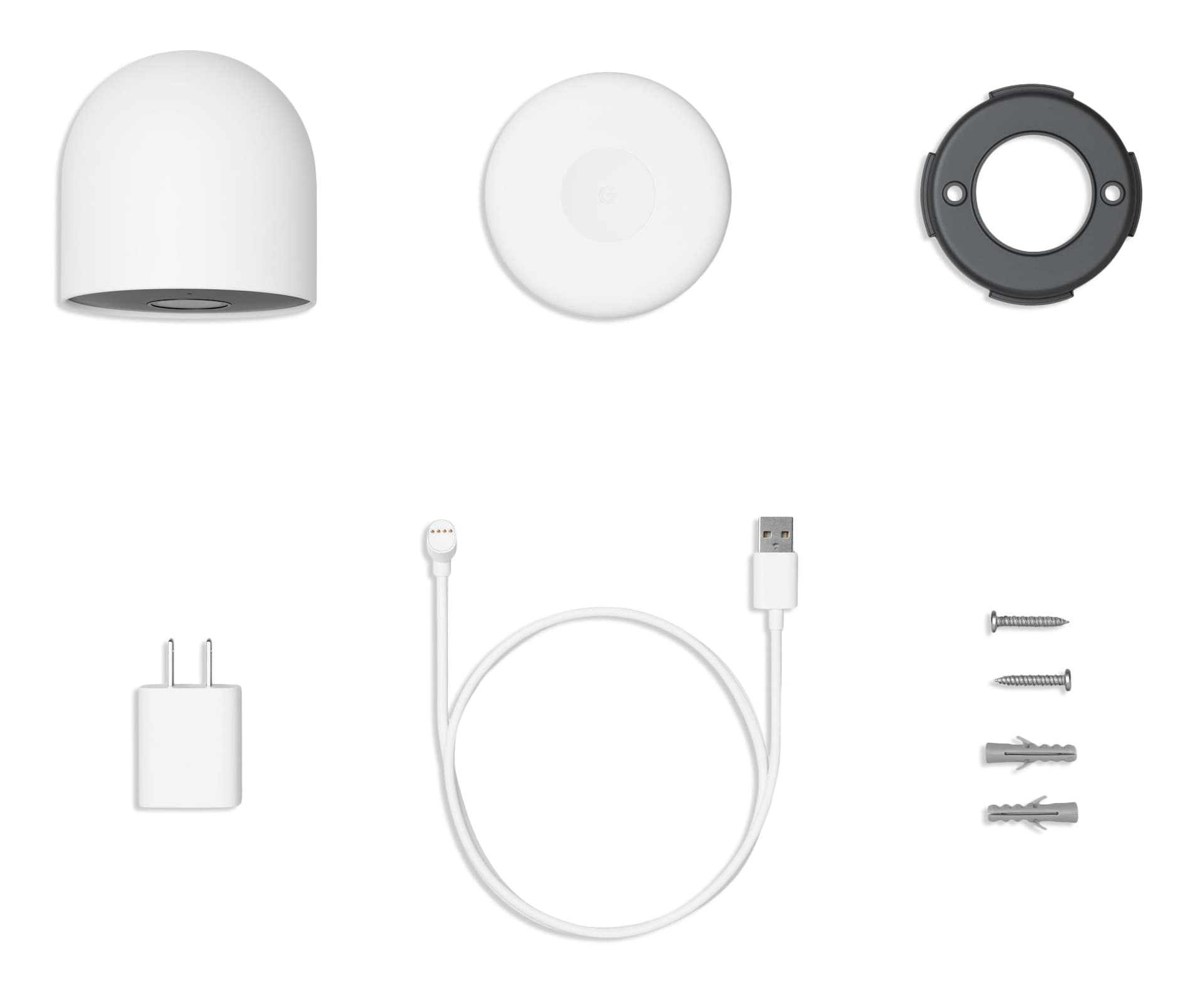 Google Nest Cam 1080p HD Battery-Powered Security Camera, White