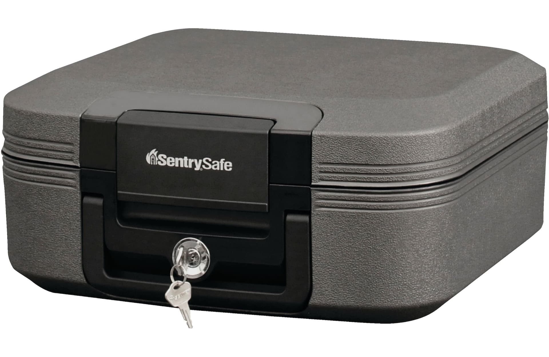 SentrySafe Medium Fire and Water-Resistant Chest Safe Box With Key Lock, 8-L, Black