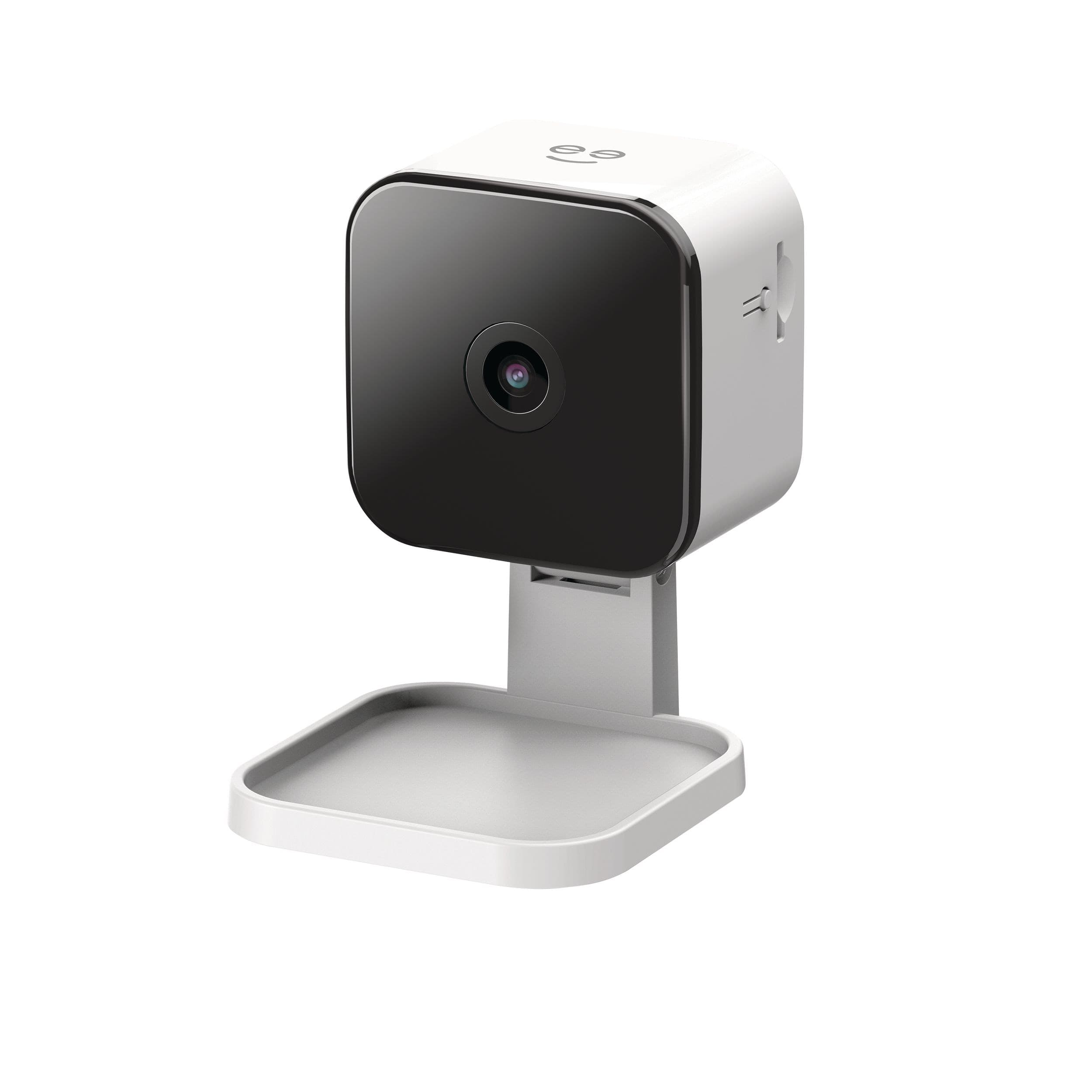 Geeni Peek 1080p HD Tilt and Close Smart Indoor Security Camera with Siren, White